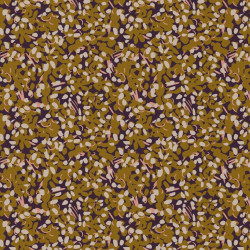 Printed Viscose OIZCO Black Coffee / Ochre
